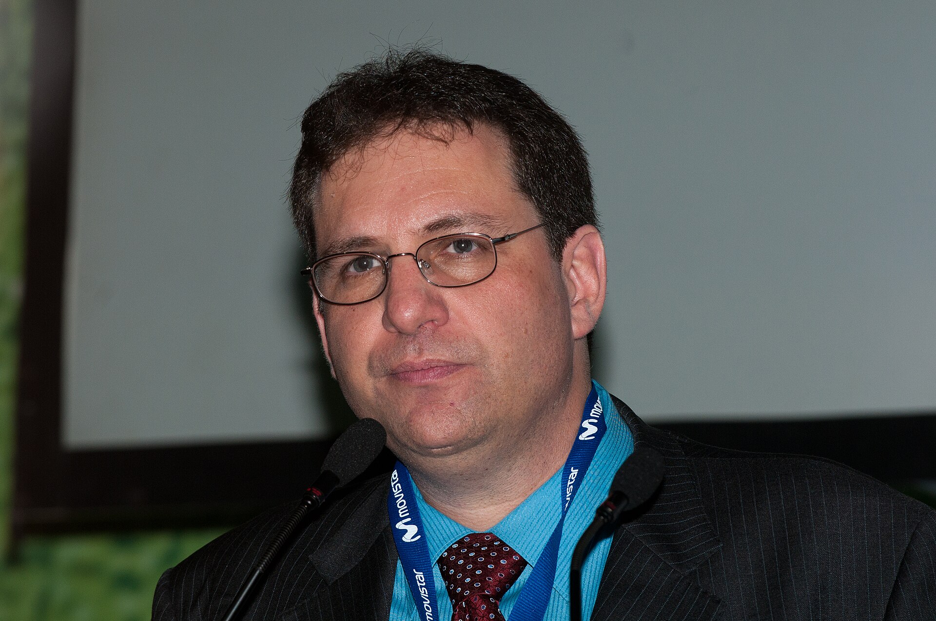 Kevin Mitnick durante una intervención en Campus Party México en 2010